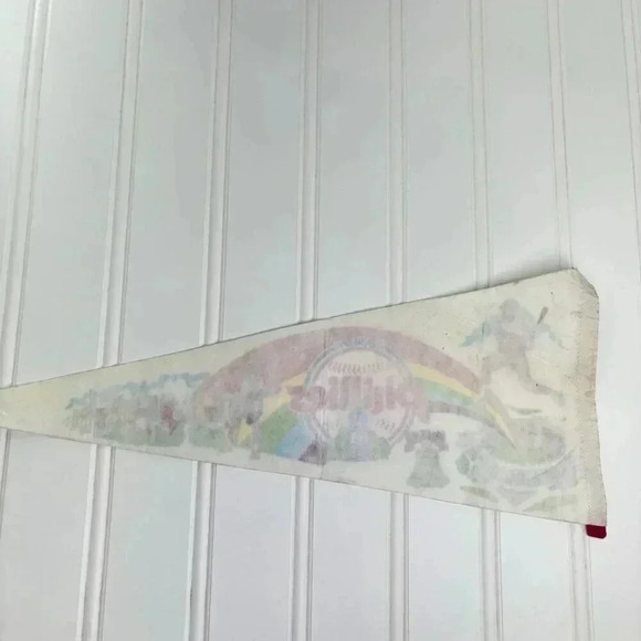 Vintage Phillies Baseball Pennant RARE Veteran's Stadium Rainbow 1970s HTF - Picture 9 of 12